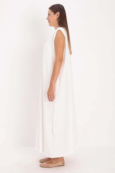 ALLDAY Ecru-Sleeveless Lingerie Dress