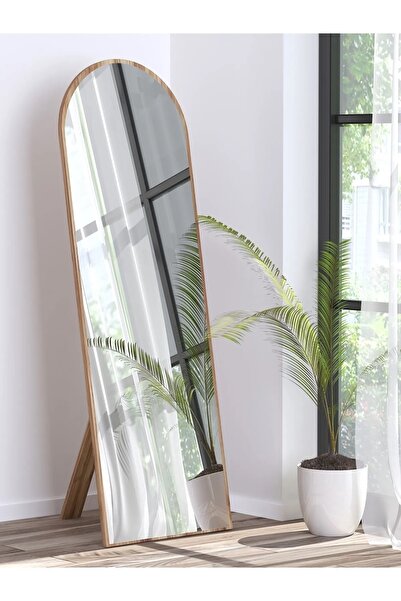 nysamo Ceviz Antre Koridor Konsol Duvar Salon Banyo Wc Ofis Yatak Odası Boy Ayna 40 x 120 cm