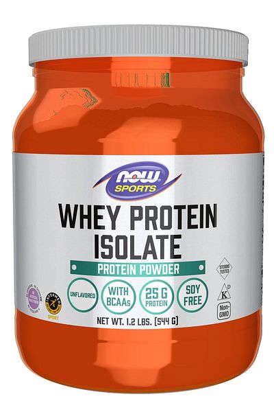 Now Sports Whey Protein Isolate, 1.2 Lbs