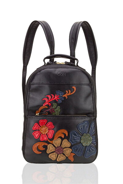 GÖN Hand Made Black Women's Backpack Muşo
