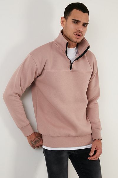 Buratti Sweat de iarnă pentru bărbați - Potrivire obișnuită, bumbac, păros în interior, ridicat moale 59053431