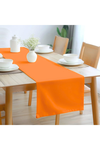 Bc Home عداء برتقالي ناعم مقاس 40 × 140 سم - مظهر مخملي، بوهيمي، إسكندنافي، ر...