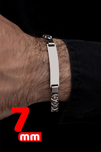 OSMANLI GÜMÜŞ Erkek Gümüş Kolye - İsim Yazılan Gümüş Erkek Bileklik Künye Oks...