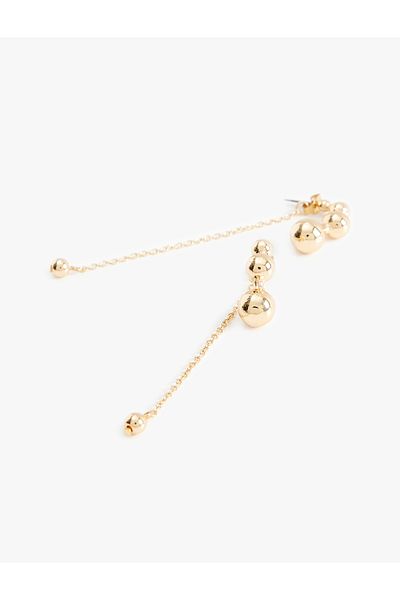 Koton Chain Detailed Steel Mixed Dangle Earrings