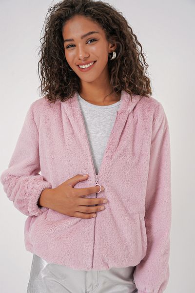 Bigdart 5091 Hooded Fur Lined Coat - Powder