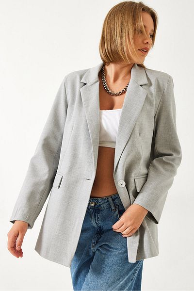 Bianco Lucci Jachetă pentru femei cu un singur nasture 0115 60261068