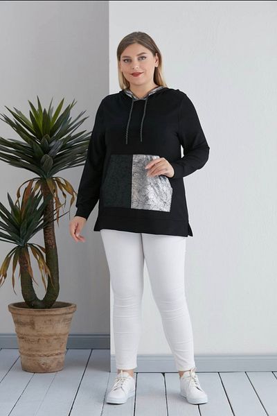 wear on collection Plus Size Thin Two Thread Fabric Sweat