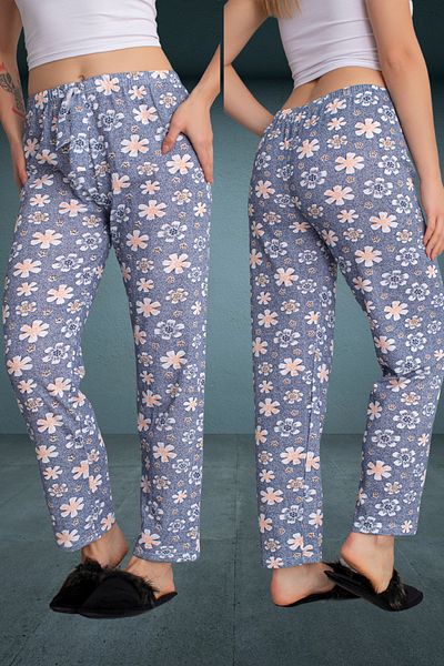 DONEX Thick Raised Fabric Printed Women's Pajama Bottoms