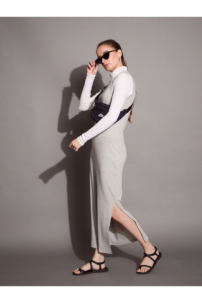 Sassafras By Styli Ribbed Sleeveless Bodycon Maxi Dress