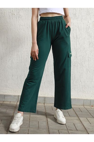 Hubberholme By Styli High Rise Straight Leg Cotton Cargo Pants