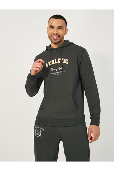 Styli Varsity Print Relaxed Fit Hoodie & Cuffed Joggers Co-Ords