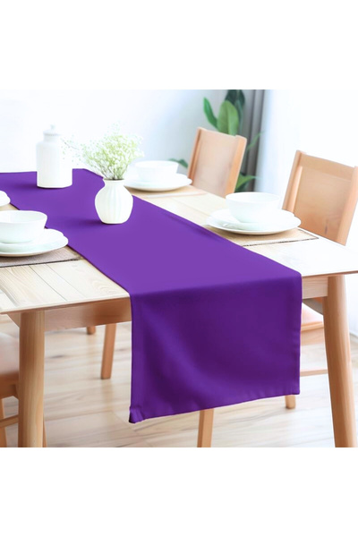 Bc Home عداء أرجواني مقاس 40 × 140 سم - زر ناعم، مظهر مخملي، بوهيمي، إسكندناف...