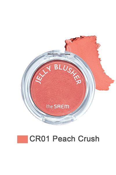 THE SAEM Cr01 Peach Crush Jelly Blusher - Gel Blush (Vionine)
