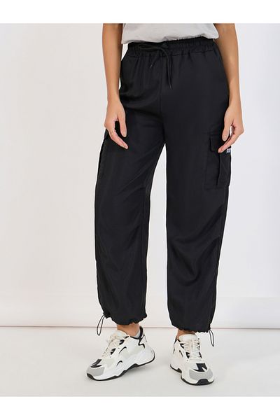 Styli Relaxed Fit Cargo Pants with Toggle Cuff