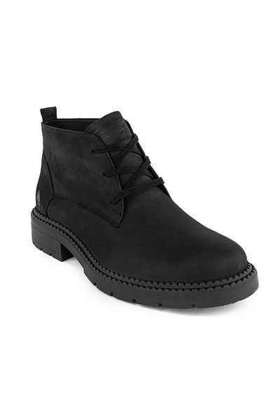 Hush Puppies Black Nubuck Men's Boots - Manopy