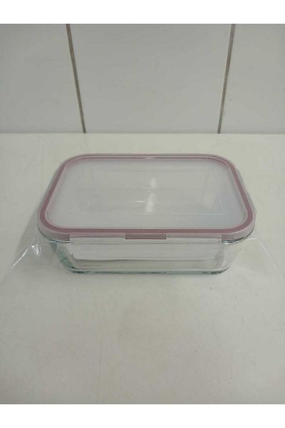 LAV Feyzade Fresco Glass Locked Storage Container 1 Pcs Rectangular (1200 Cc)-(Frs-257)
