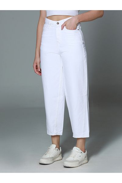High Star By Styli Slouchy Fit High Rise Clean Look Cotton Jeans