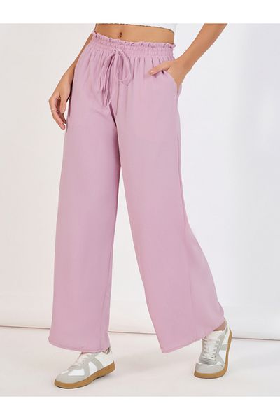 Styli Paperbag Waist Wide Leg Pants