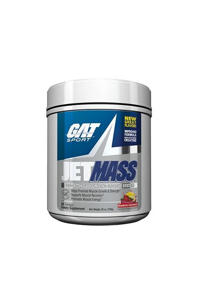 GAT SPORT Gat Jetmass Advanced Formula, Strawberry Lemonade, 30, Pure creatine of high quality
