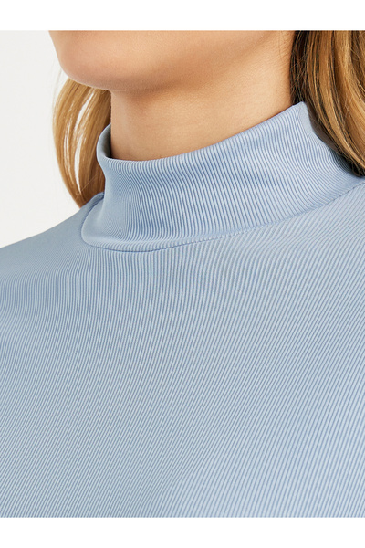 Styli Ribbed Knit High Neck Top & Pants Co-Ords