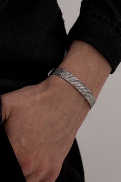 OSMANLI GÜMÜŞ Stainless Steel Knitted Men Women Unisex Bracelet Thin Model