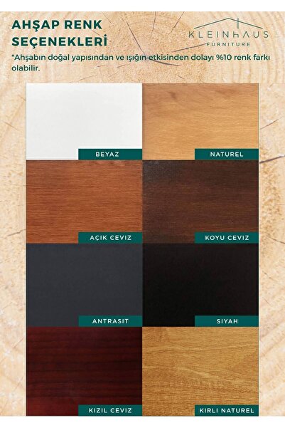 KleinHaus Furniture Antalya Ahşap Yemek Odası Sandalyesi, (Değiştirilebilir Renk ve Kumaş)