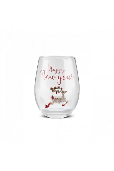 Karaca New Year Christmas Pine Tree Soft Drink Glass 535 ml
