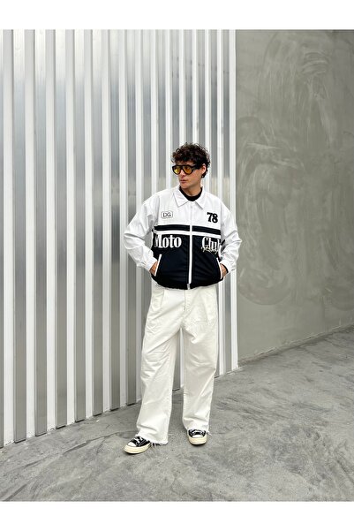 maroni ERKEK OVERSİZE NAKIŞLI KOLEJ CEKET