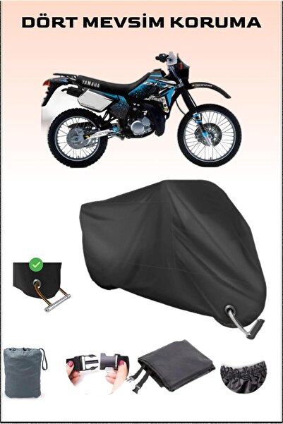 Breen قماش دراجة نارية أسود متوافق مع القفل لـ Yamaha Dt 125 R، آمن، مقاوم للماء