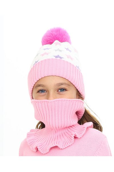 Sevimli Girl's Star Patterned Beanie Neck Collar