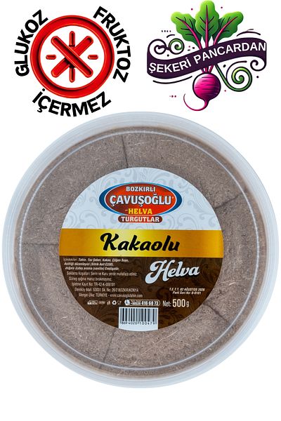Bozkırlı Çavuşoğlu 500g Halva with Tahini and Cocoa