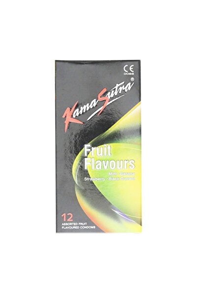 ANSELL (UK) LTD واقيات ذكرية بنكهة الفواكه من كاماسوترا، 12 قطعة