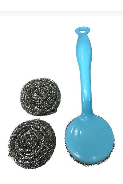 UYT LİFE 3-Piece Luxury Scrubbing Wire - Stainless, Dish Design
