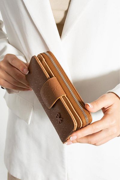 ImPolo Nili Tabagograph Print Women's Hand Wallet 10X17 Size
