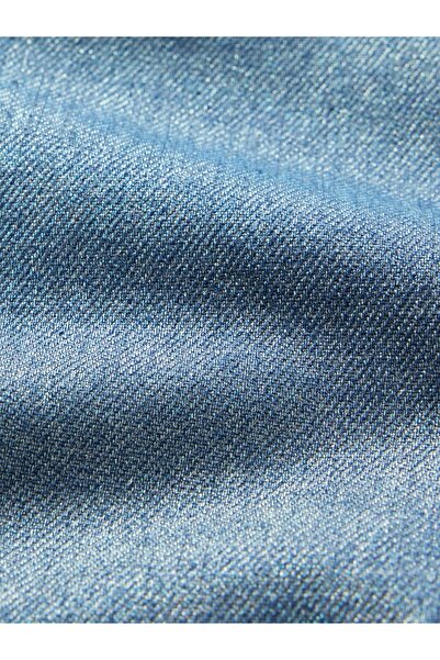 GAP Kız Bebek Mavi Parlak Wide Leg Jean Pantolon