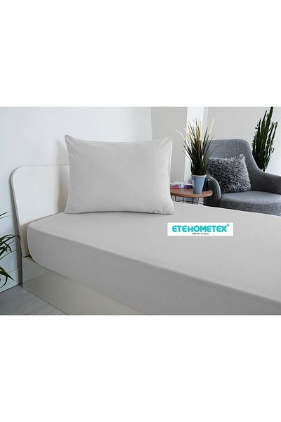 ETE HOMETEX Single Cotton Fitted Fitted Sheet Set 100X200 cm +30 cm Depth