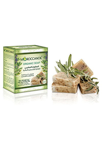 Moroccanoil صابون حمام عضوي بالزيتون مع رائحة المريمية، 100 جرام