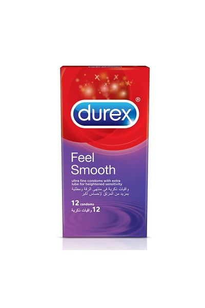 Durex Durex Feel Smooth Condom, 12 Pieces