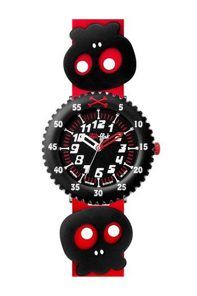Flik Flak SKULLY BONES RED