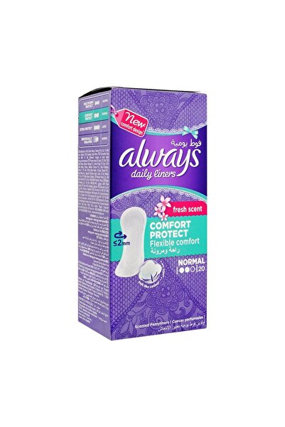 Always بطانات يومية من زيبر مارت، مريحة، تحمي، تصميم جيد التهوية، مرنة وموثوق...