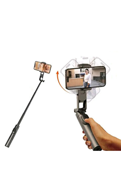 Nettech EA8 180 Derece Telefon Gimbal Telefon Sabitleyici - Siyah