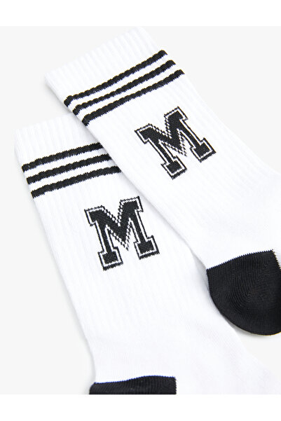 Koton Letter Patterned College Socks
