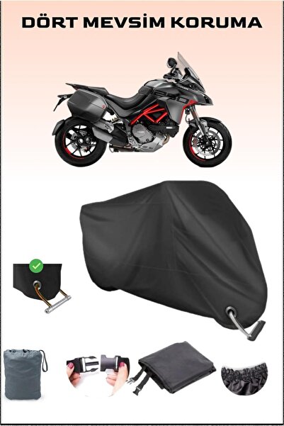 Breen قفل أسود لدراجة نارية Ducati Multistrada 1260 Touring Pack متوافق مع ال...