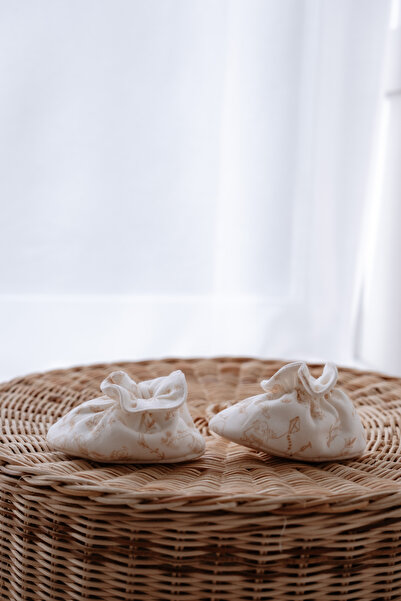 Atelier Babbi %100 Pamuk Patik - Toile De Jouy / Bej