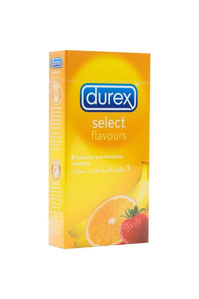 Durex Durex Coloured and Flavoured Condom, 6 Pieces