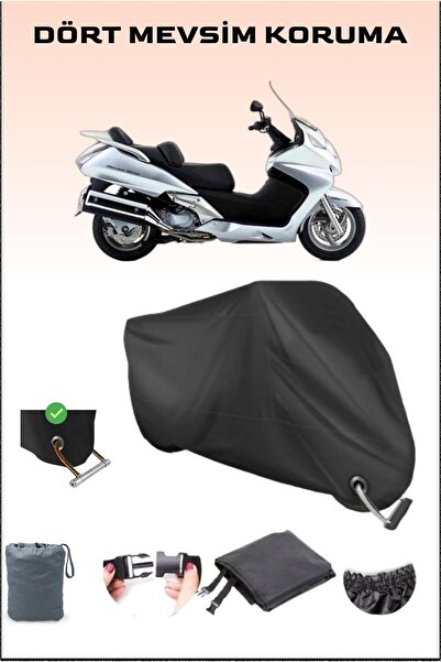 Breen قفل أسود متوافق مع القماش المشمع للدراجات النارية Honda Fjs 600 Silverw...