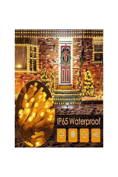 Coverzone 10 metri impermeabil cu mufă Lumină LED Iluminat decorativ în aer liber Scări Decoratiuni pentru balcon IP65
