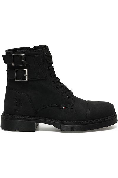 U.S. Polo Assn. U.S.POLO ASSN PET ROS ΜΑΥΡΕΣ ΔΑΝΤΕΛΕΣ ΜΕ φερμουάρ ΚΑΘΗΜΕΡΙΝΕΣ ΑΝΔΡΙΚΕΣ ΜΠΟΤΑΚΕΣ