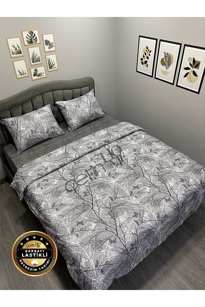 Çetinhome Комплект еластични пликчета за завивки Çetinhome с двоен чаршаф