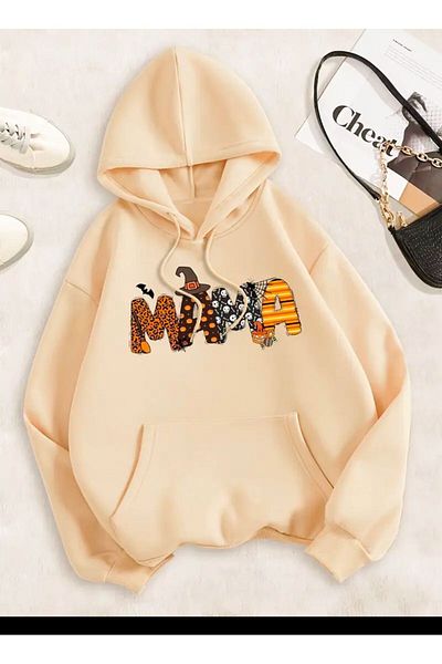 Medinenur Φούτερ με κουκούλα Mama Printed
